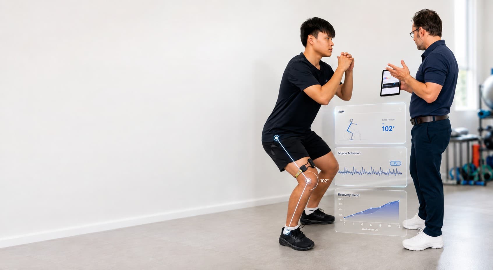 An example of muscle and movement measurements in Vulcan MSK